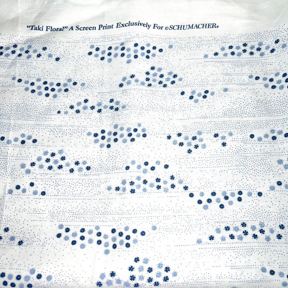 RARE! Taki Floral 100% Linen - 1 yard - Exclusively For SCHUMACHER